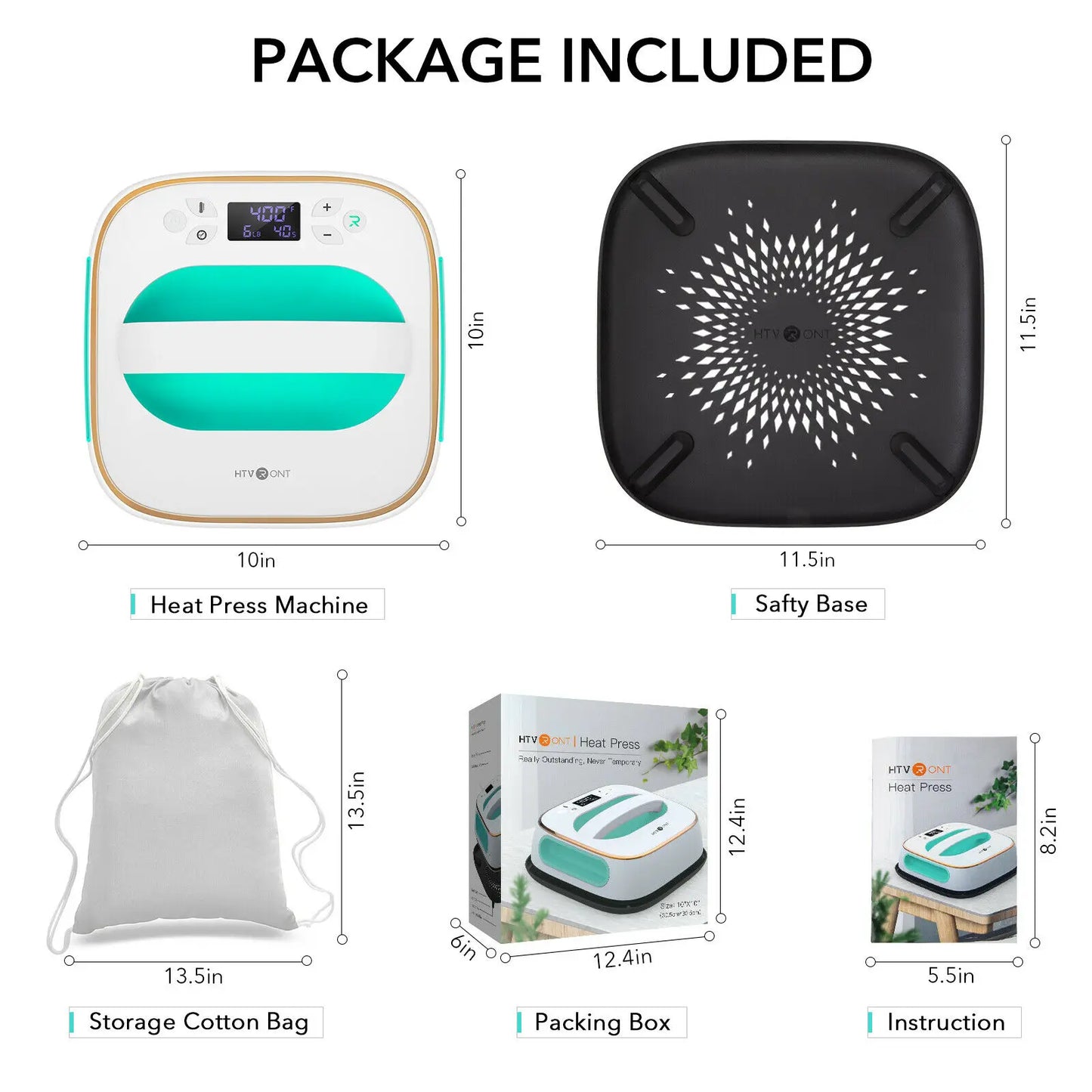 2nd Gen 10x10 Heat Press Machine for T Shirts
