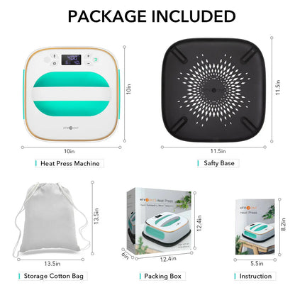 2nd Gen 10x10 Heat Press Machine for T Shirts