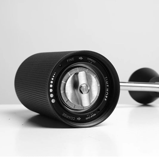 Portable Manual Coffee Grinder Adjustable Steel Burr 25g Black