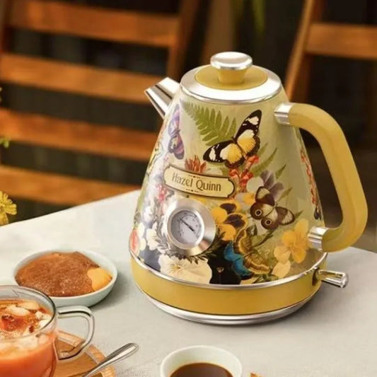 1.8L Retro Electric Kettle with Thermometer 1800W