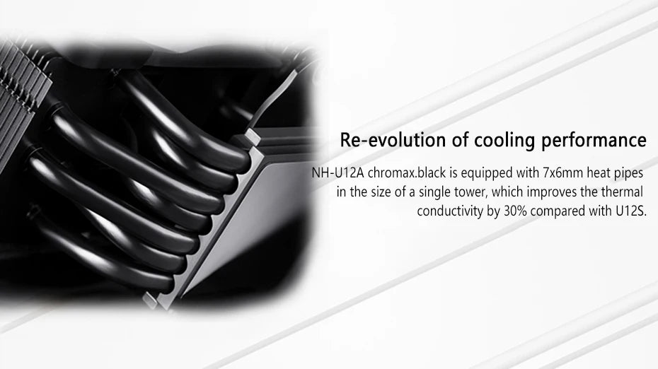 High-Performance Brown CPU Cooler Silent Dual Fan Radiator