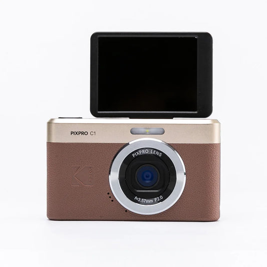 13MP Digital Camera with 26mm Lens Brown