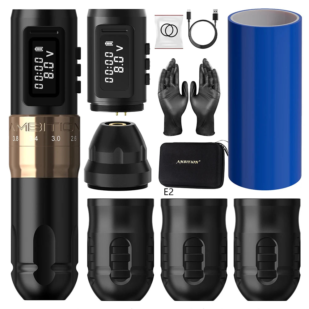 Cordless Tattoo Machine Kit Lightweight Smooth Pen Set