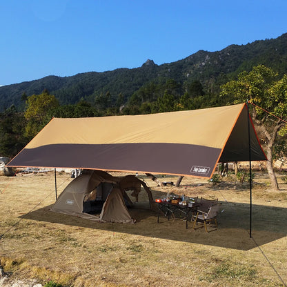 Large 4x6m Outdoor Tarp Waterproof Camping Shelter