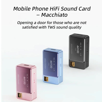 Portable USB DAC Headphone Amplifier Hi-Res Audio