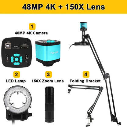 4K 48MP Microscope Kit with HDMI & USB Output
