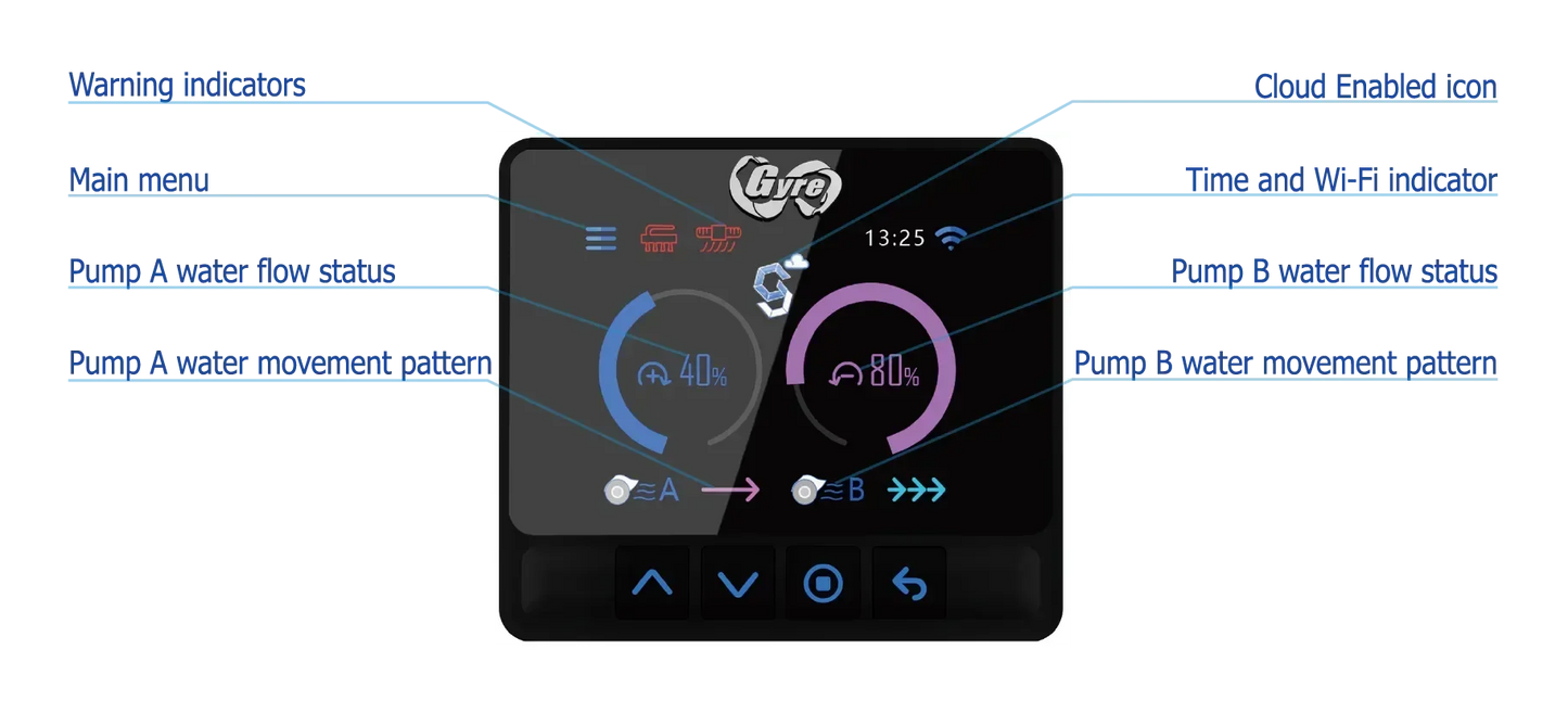 XF350 Cloud Smart Wave Pump for Saltwater Aquariums