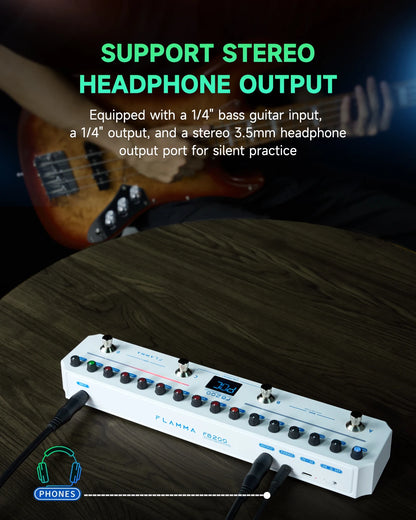 Intelligent Bass Pedal with 40 Presets and 10 Cab Simulations