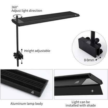 S300Pro LED Aquarium Light with Shades APP Control