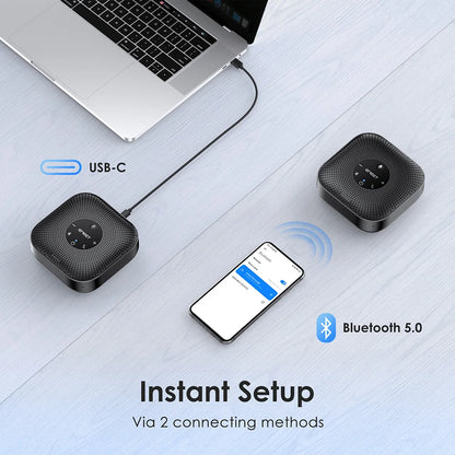 360 Degree Wireless Conference Speaker with Noise Cancellation