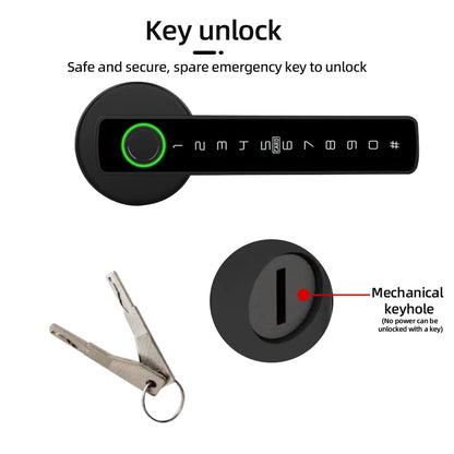 Smart Fingerprint Door Lock with Keypad and App Control