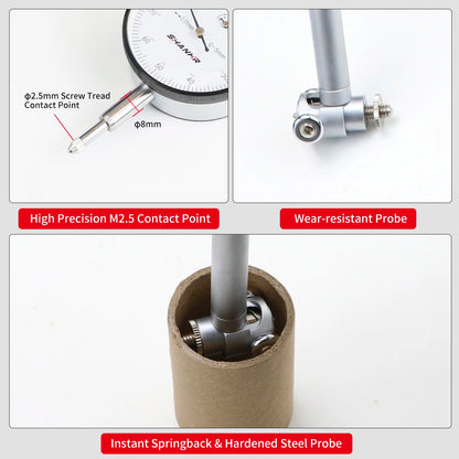 6-10mm Dial Bore Gauge 0.01mm Precision Inside Diameter Tool