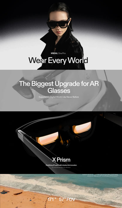 AR Smart Glasses 120Hz 700 Nits Large