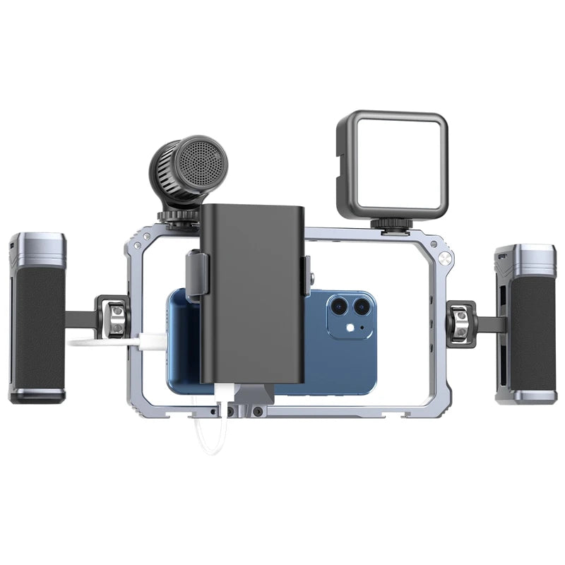 Universal Smartphone Video Rig Cage with Handgrip