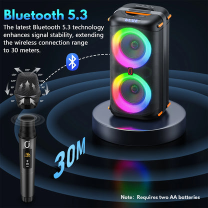 T27 Bluetooth Karaoke Speaker for Home Parties & Events