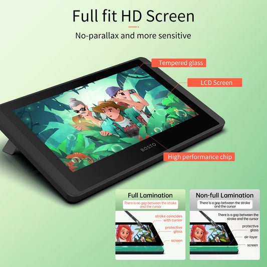 11.6 Inch LCD Drawing Tablet Display 1366x768 Pen Pressure