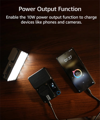 Compact RGB LED On-Camera Light 2300K-10000K