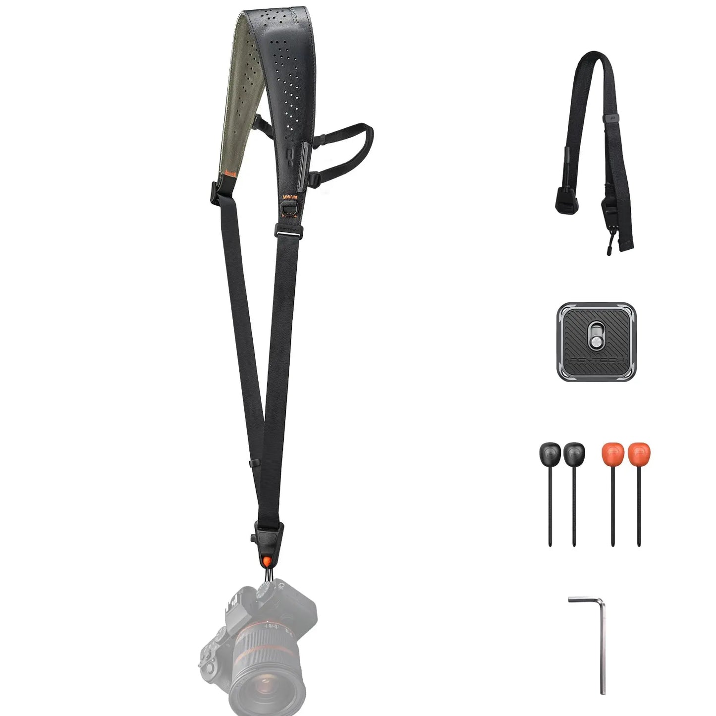 Black PGYTECH Camera Shoulder Strap Adjustable & Strong