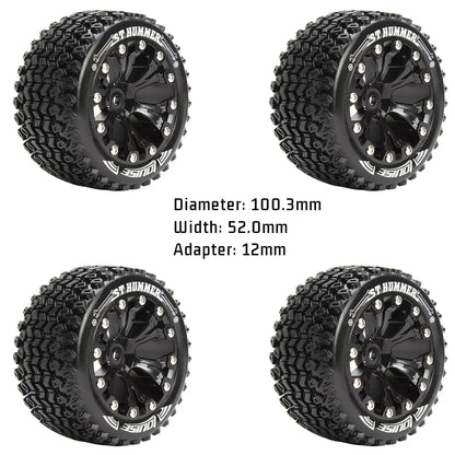 RC Racing Monster Truck Tires G Black