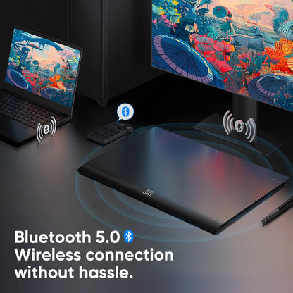 XL Digital Graphics Tablet with Bluetooth Stylus