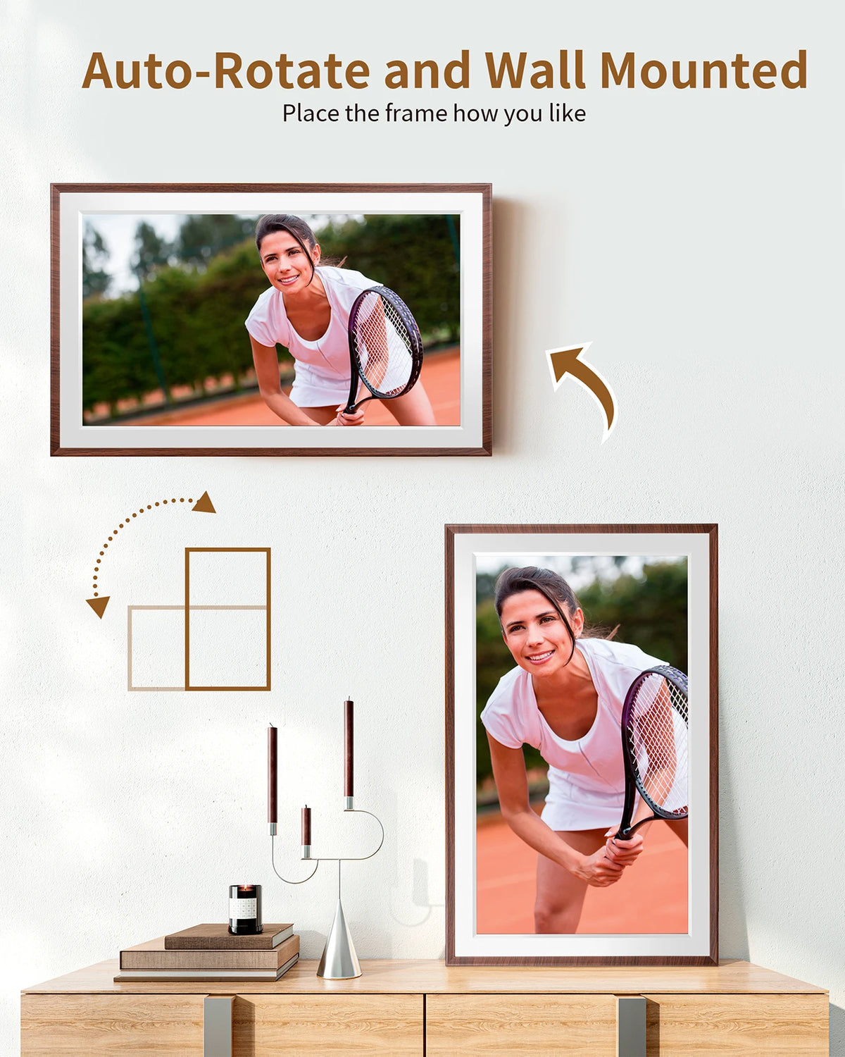 15.6" WiFi Digital Photo Frame with 32GB Storage