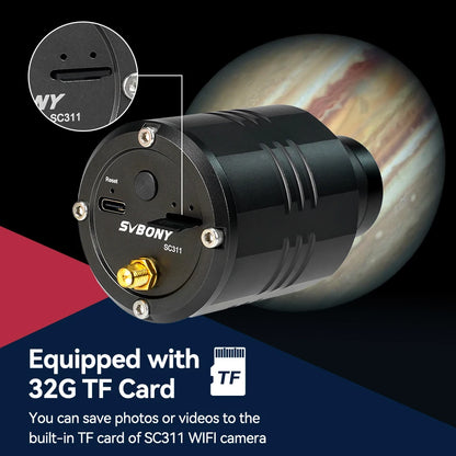 2.4G WiFi Astronomy Camera IMX662 for Planetary Photography