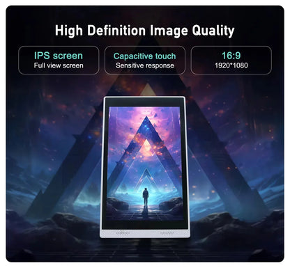 White 10.1" Android Tablet for Restaurant Ordering