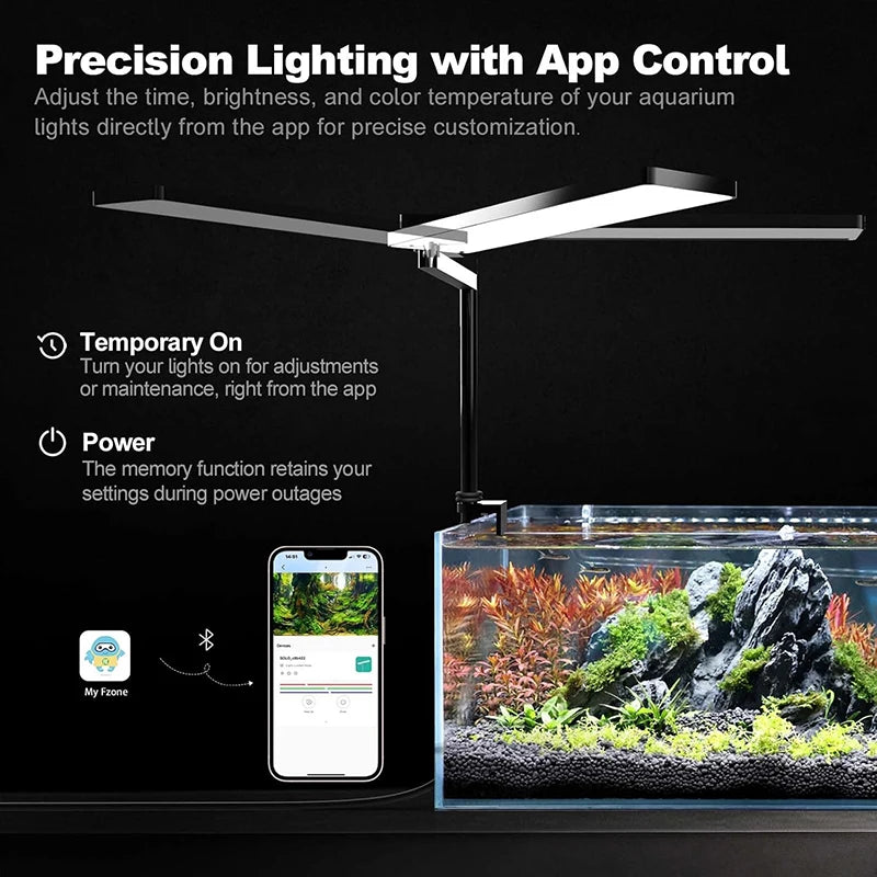 Nano LED Aquarium Light Full Spectrum App Control