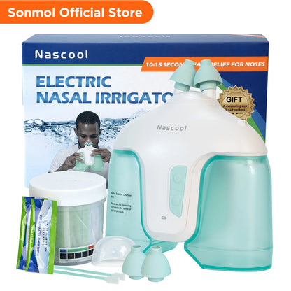 Rechargeable Nasal Rinse System for Congestion and Sinus