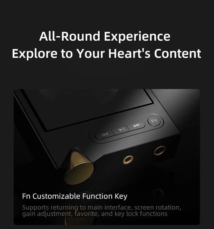 Hi-Res Portable Music Player DSD512 DAC