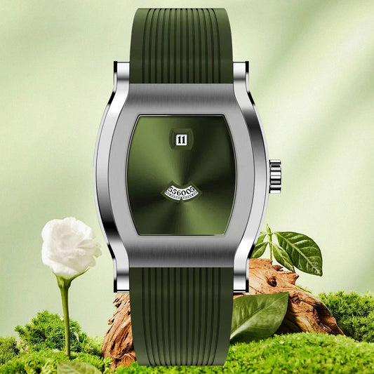 Luxury Automatic Jump Hour Watch Green Dial