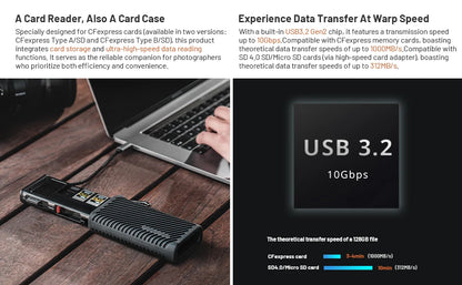 High Speed CFexpress Card Reader for Cameras