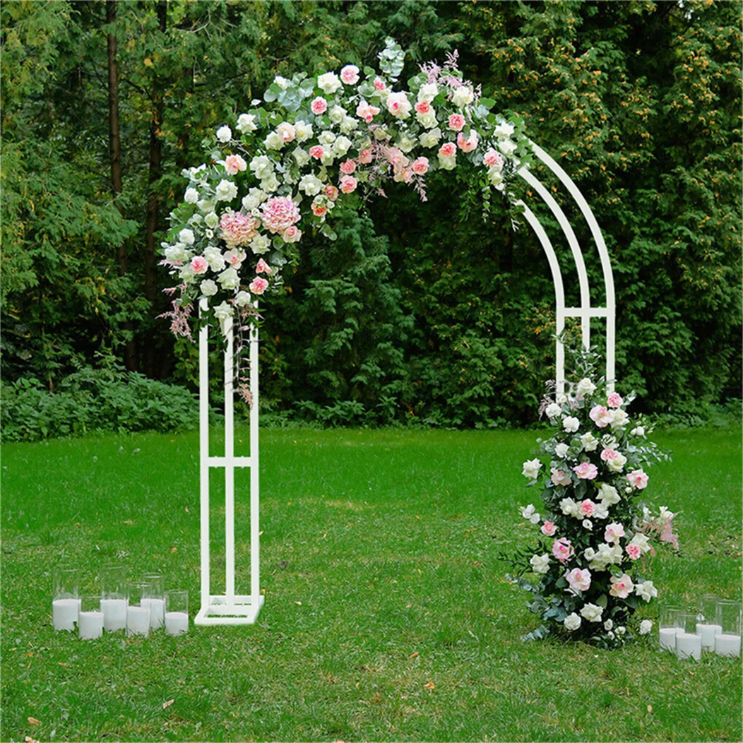 Large Metal Wedding Balloon Arch Stand for Garden Events