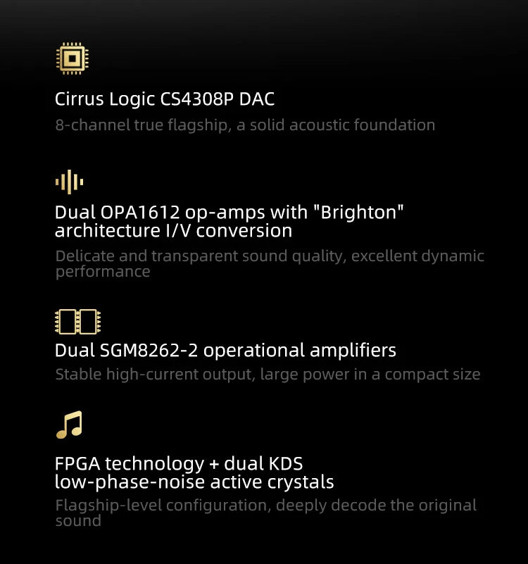 Hi-Res Portable Music Player DSD512 DAC