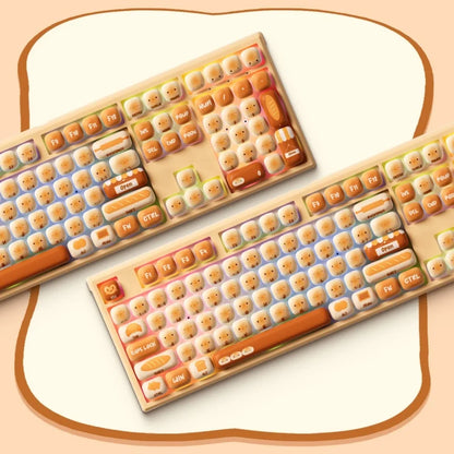 Wireless RGB Mechanical Keyboard 108 Keys Bunny Theme