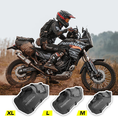 28L Motorcycle Side Bags Waterproof 2-Pack Durable Design
