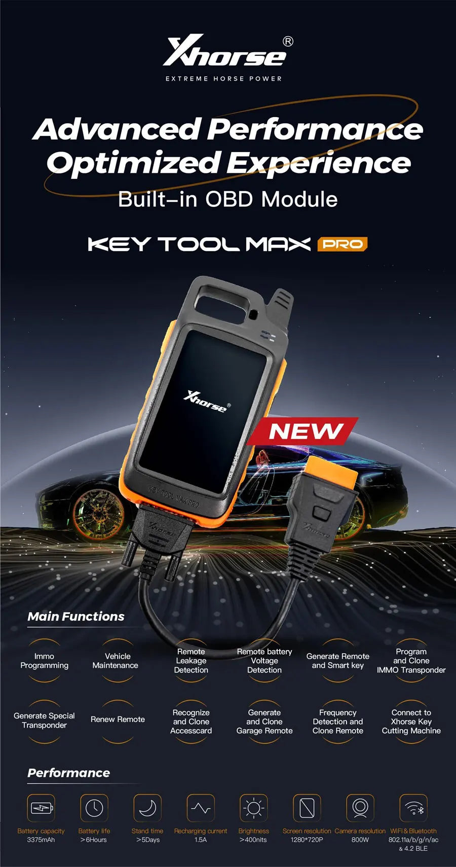 All in One Car Key Programmer with OBD and CANFD