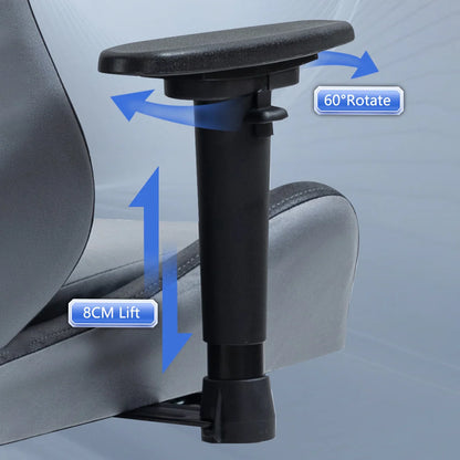 Racing Style Leather Gaming Chair with Adjustable Footrest