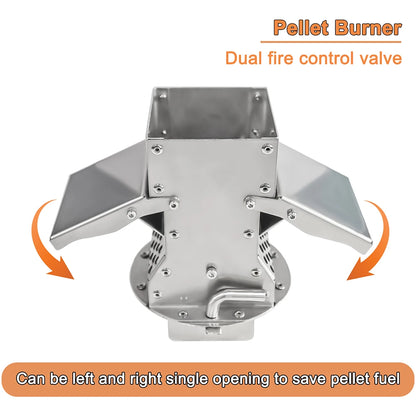 Portable 46cm Stainless Steel Outdoor Wood Burning Stove