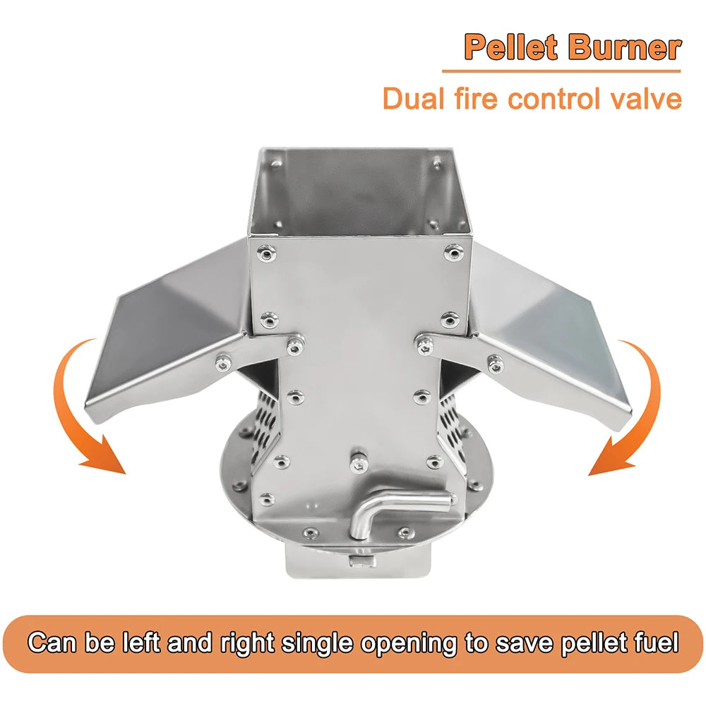 62cm Stainless Steel Camping Firewood Pellet Stove