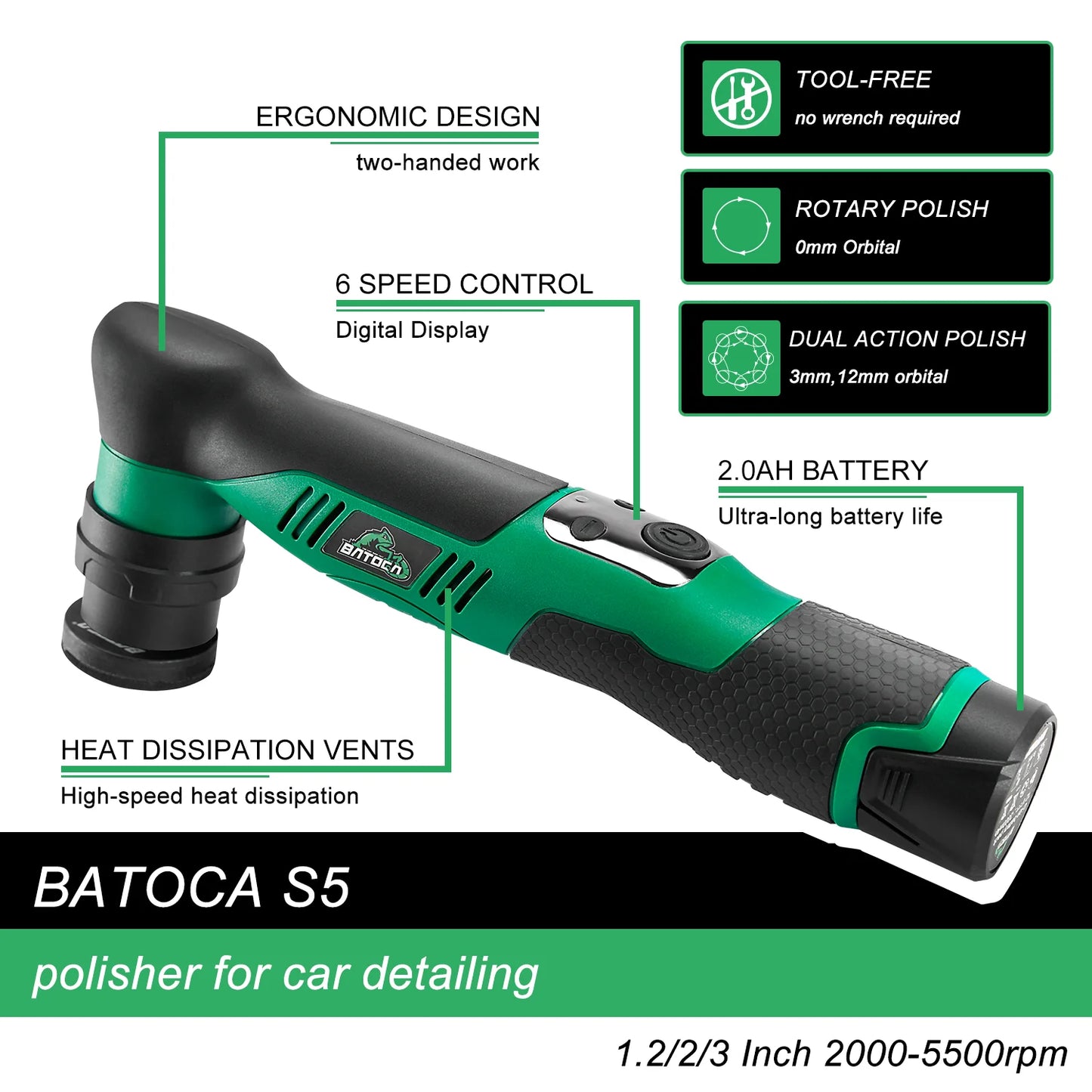 Portable Mini Car Polisher for Auto Detailing and Waxing