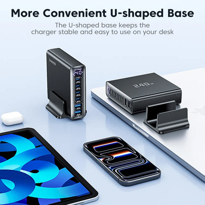 240W USB-C GaN Charger PD3.1 PPS Fast Charge