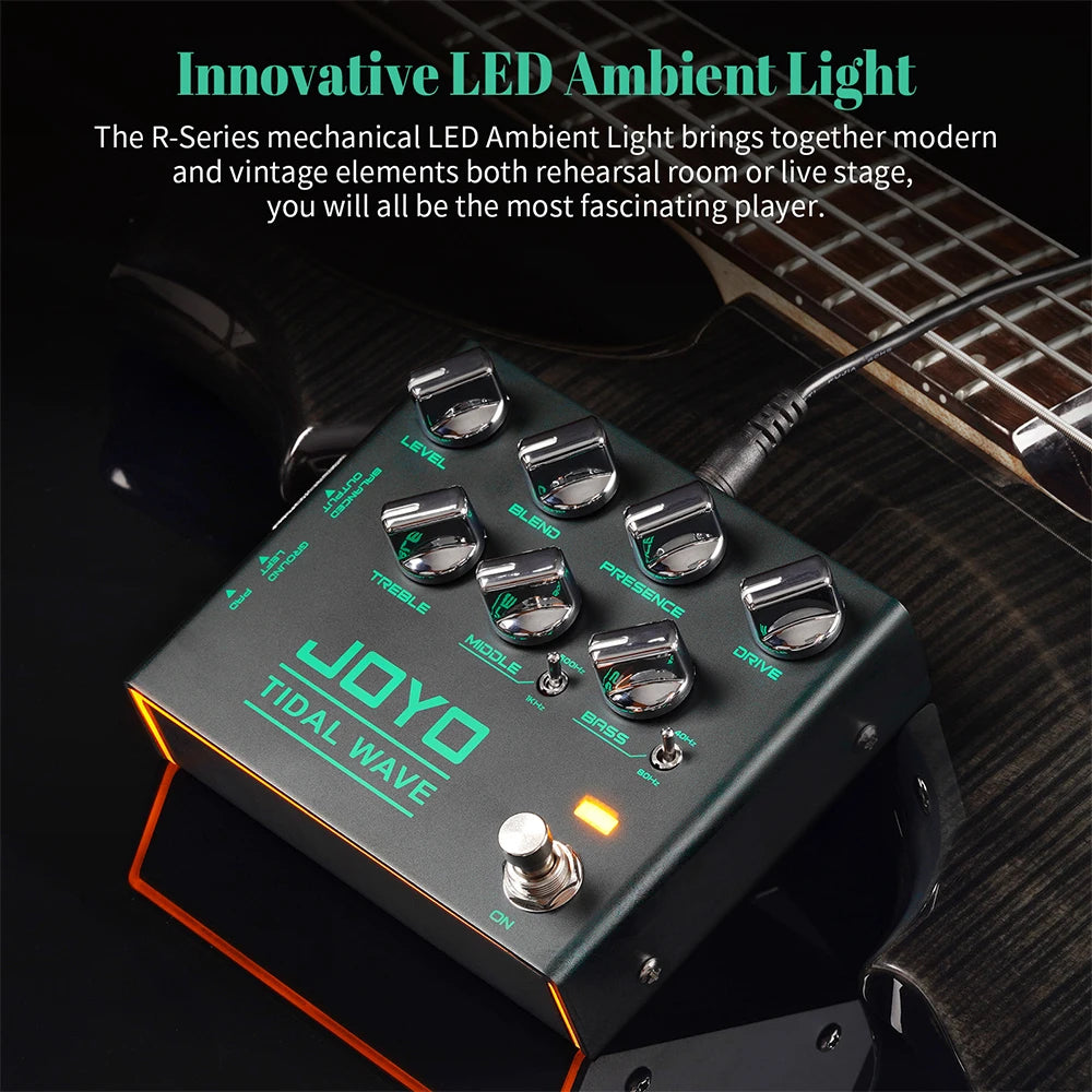 Portable Bass Guitar Pedal Tidal Wave Preamp Effect