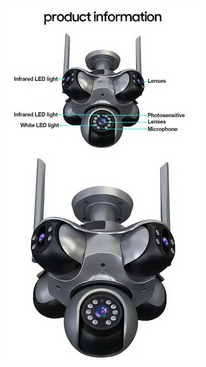 25MP 4K Outdoor WiFi PTZ Security Camera 32GB