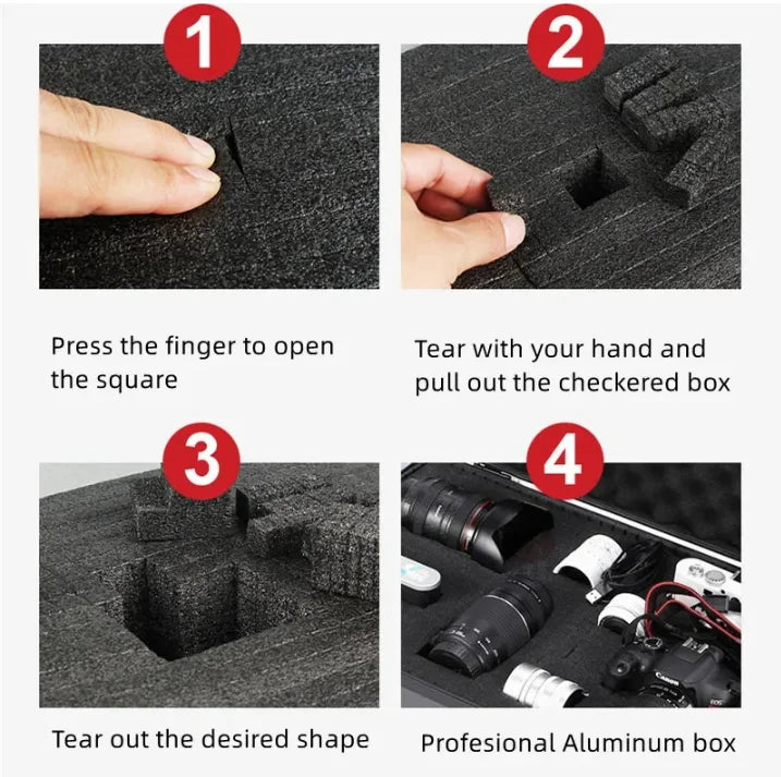 Portable Hard Plastic Tool Box 420x360x120mm