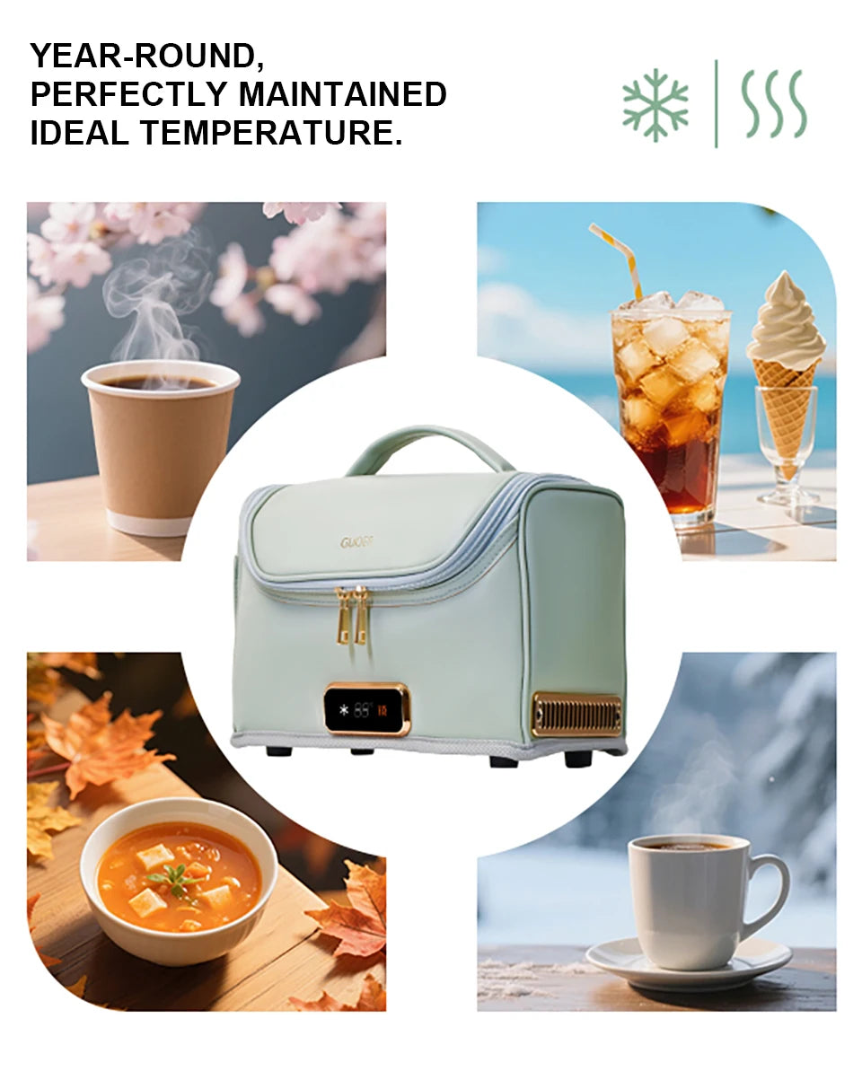 Compact Dual Voltage Fridge Cooler Warmer for Travel and Home