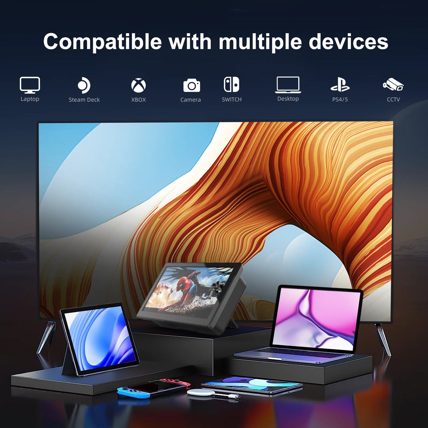 8 Inch Touchscreen Monitor 1280x800 HDMI Display