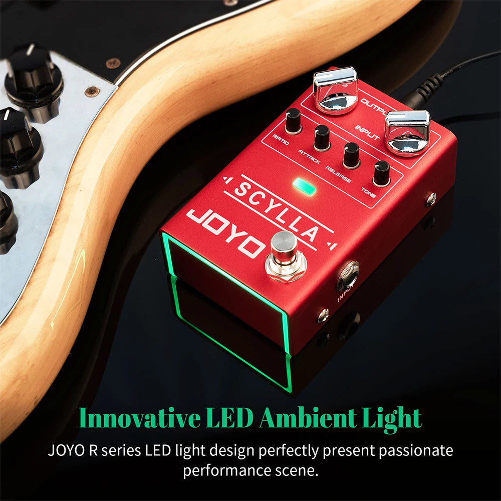 Bass Compressor Pedal with Attack Release Ratio Controls