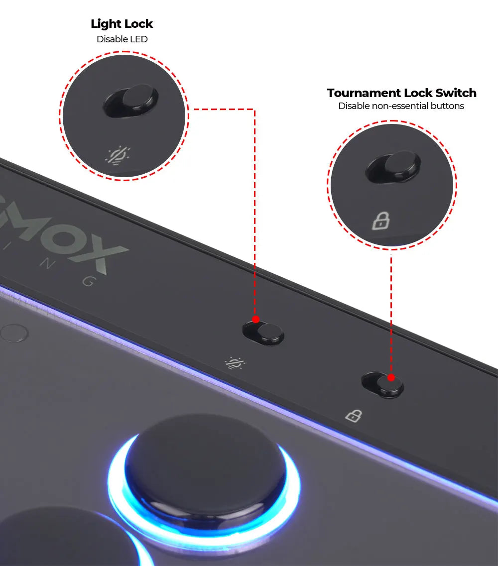 Magnetic Hitbox Leverless Arcade Controller for PC and Consoles ...