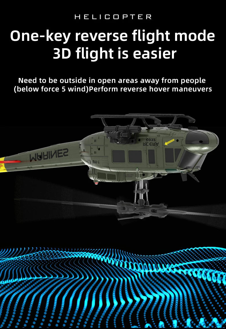 Green RC Helicopter Brushless Motor One Key 3D Flip